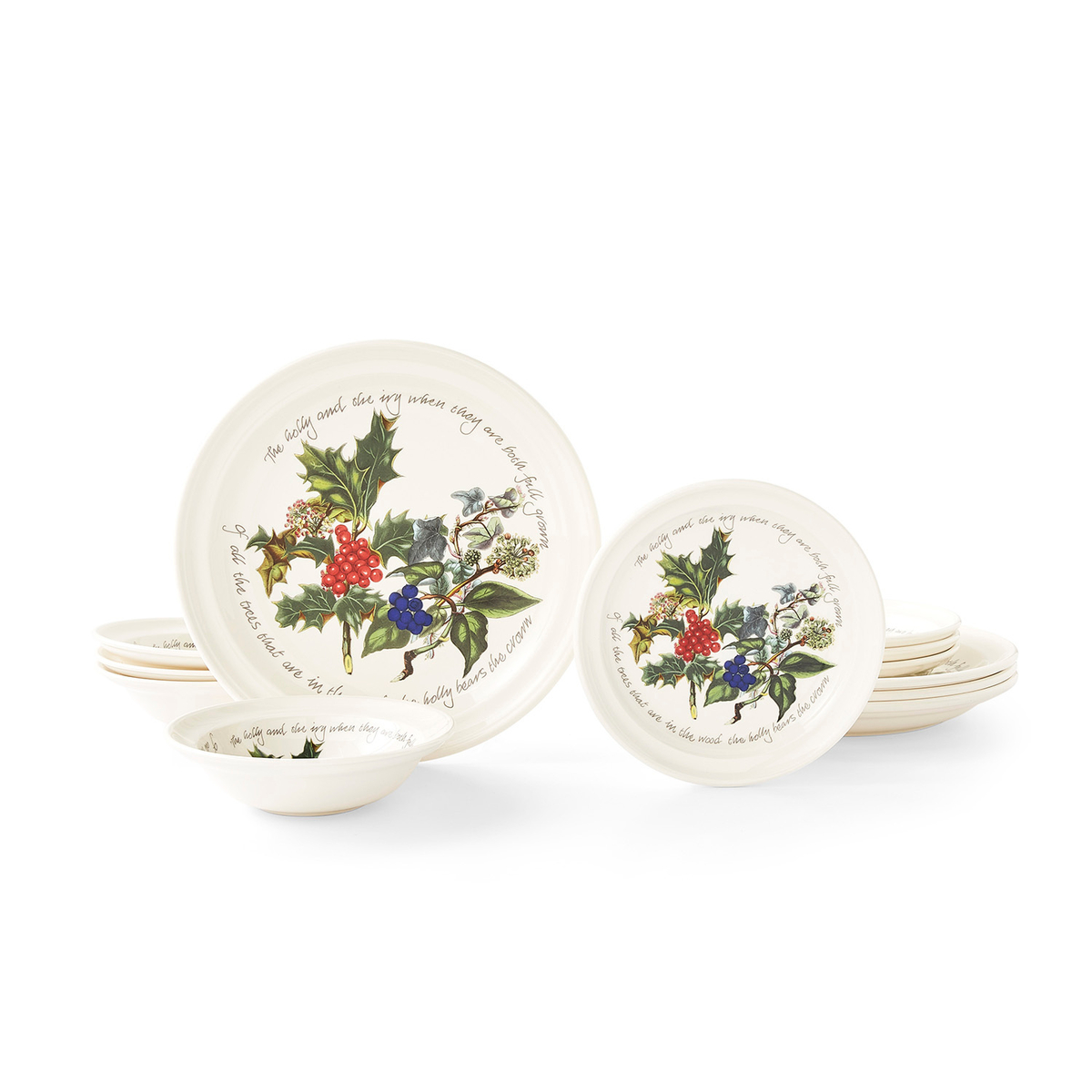 The Holly and the Ivy 12 Piece Dinner Set image number null